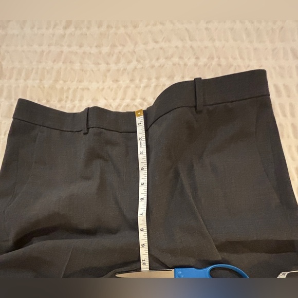 High Waist Wide Leg Gray Pants Size 12 SKU 14 - Picture 10 of 11